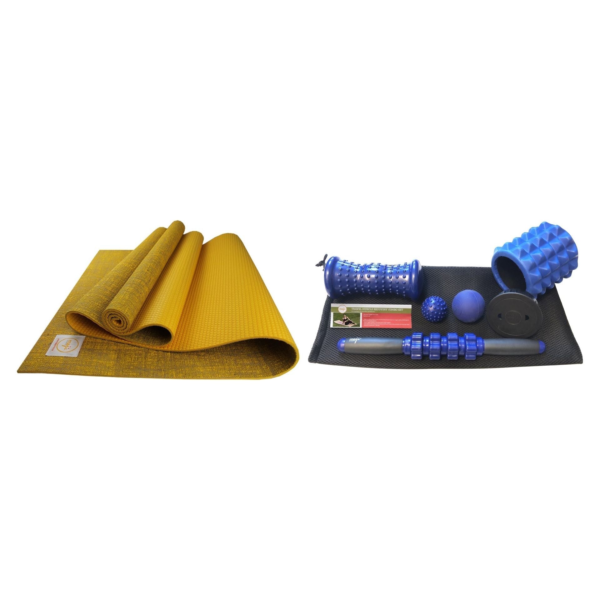 Jute Premium ECO Fitness, pilates, Yoga Mat + Muscle recovery Bundle - KME means the very best