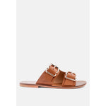 Load image into Gallery viewer, Kelly Flat Sandal With Buckle Straps For Women - KME means the very best
