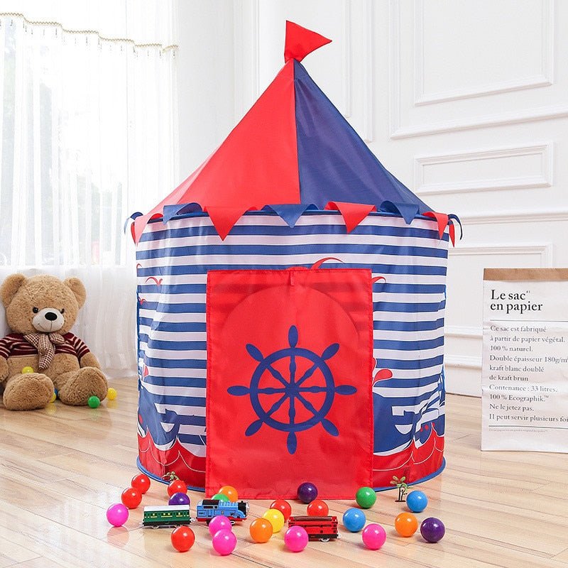 Kids Tent Princess Prince Play Tent Portable Foldable Folding Tent Children Boy Castle Play House Kids Outdoor Toy Tent - KME means the very best