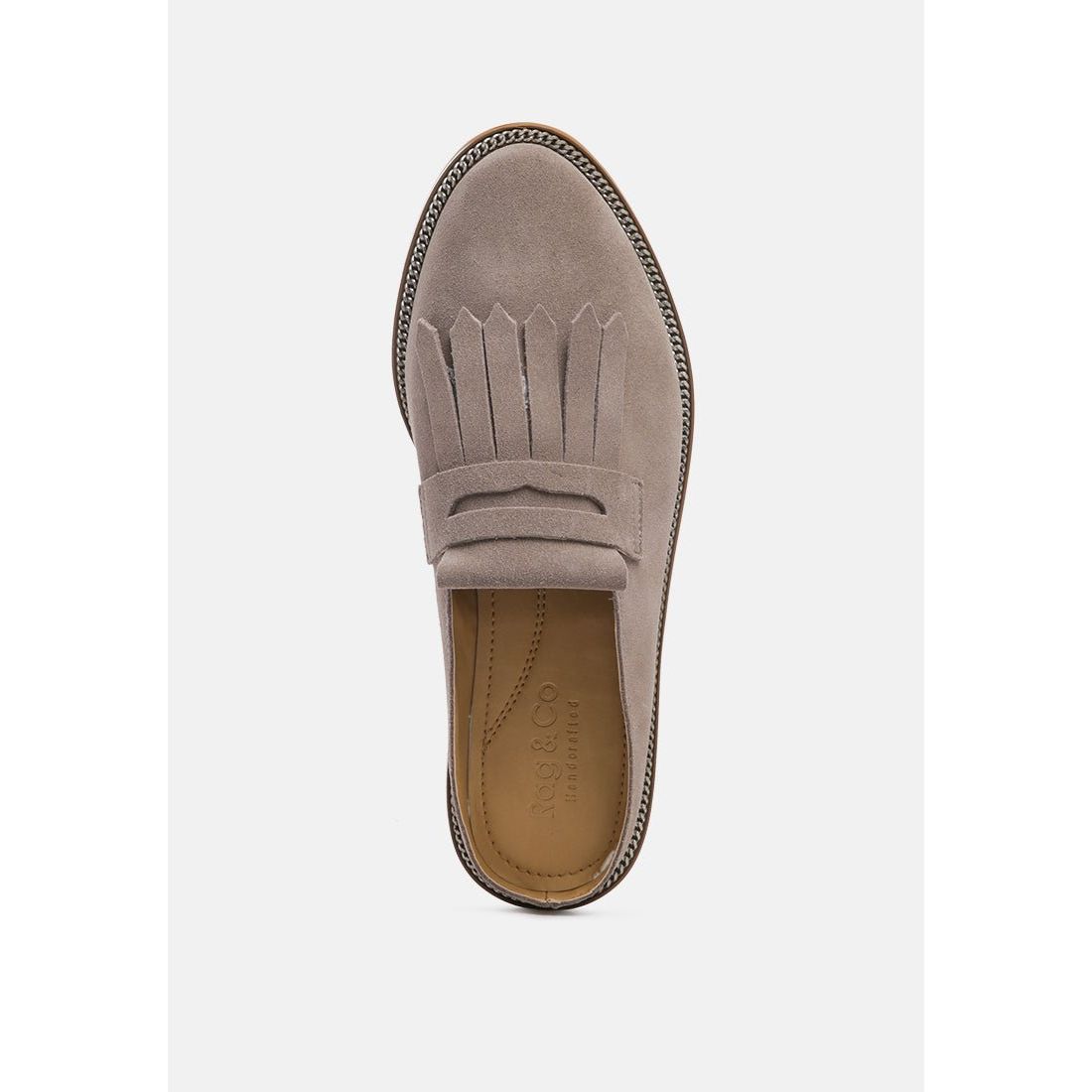 Lena Suede Walking Loafer Mules For Women - KME means the very best