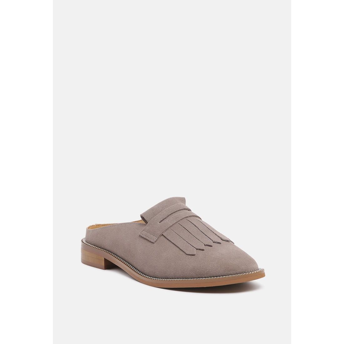 Lena Suede Walking Loafer Mules For Women - KME means the very best