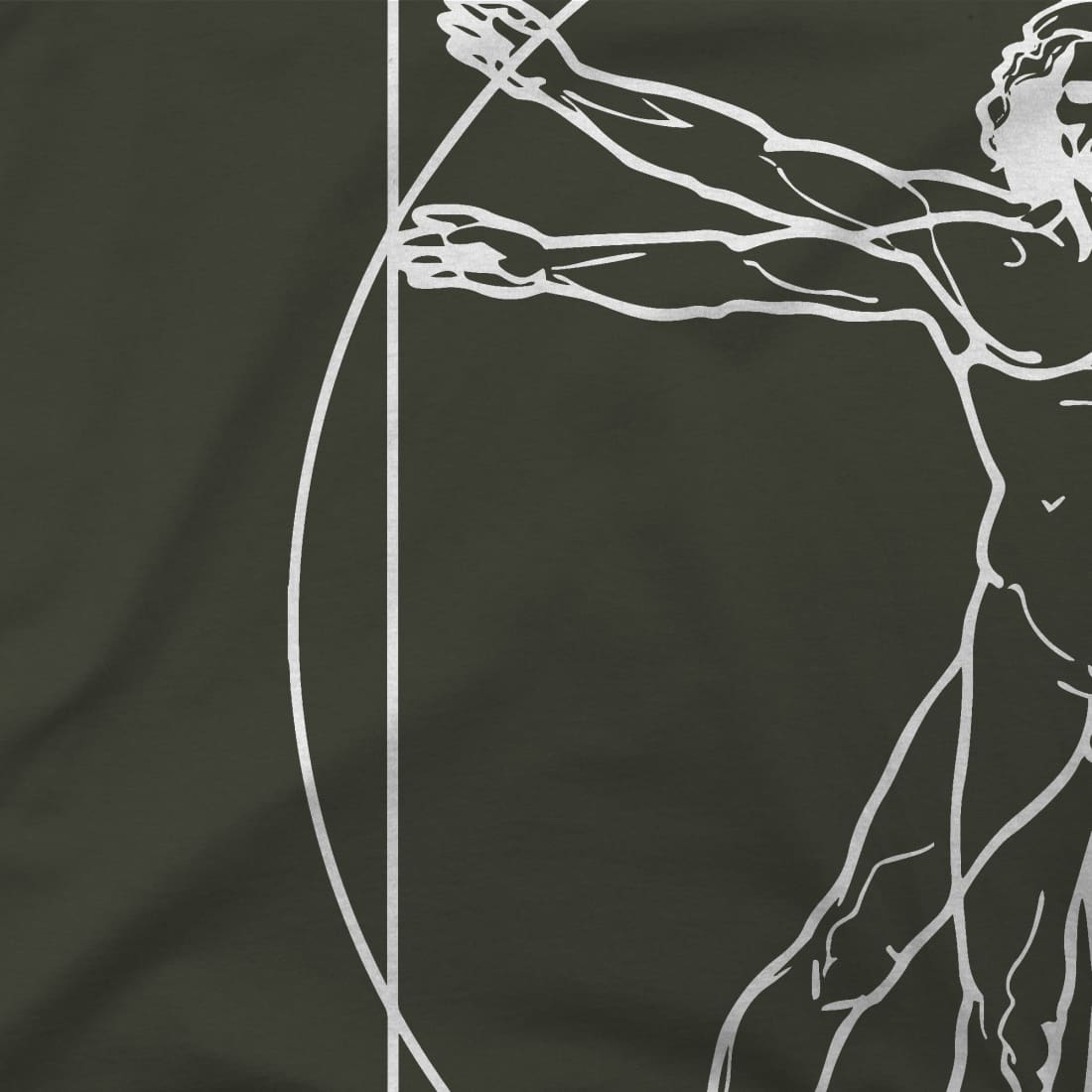 Leonardo Da Vinci, Vitruvian Man Sketch T-Shirt - KME means the very best