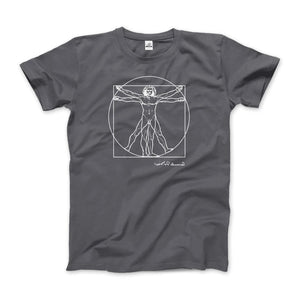 Leonardo Da Vinci, Vitruvian Man Sketch T-Shirt - KME means the very best