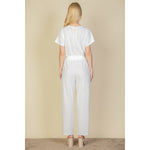Load image into Gallery viewer, Loungewear Luxe: Capella&#39;s Relaxed Jumpsuit with Tie Waist - KME means the very best
