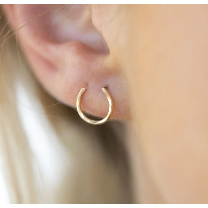 Lucky Horseshoe Stud Earrings - KME means the very best