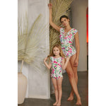 Load image into Gallery viewer, Marina West Swim Bring Me Flowers V-Neck One Piece Swimsuit Cherry Blossom Cream - KME means the very best
