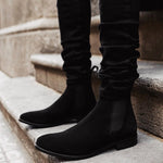 Load image into Gallery viewer, Men Chelsea Boots Premium Men Ankle Boot Male Vintage Classic Dress Shoes Black Brown Business Handmade Men Shoes - KME means the very best
