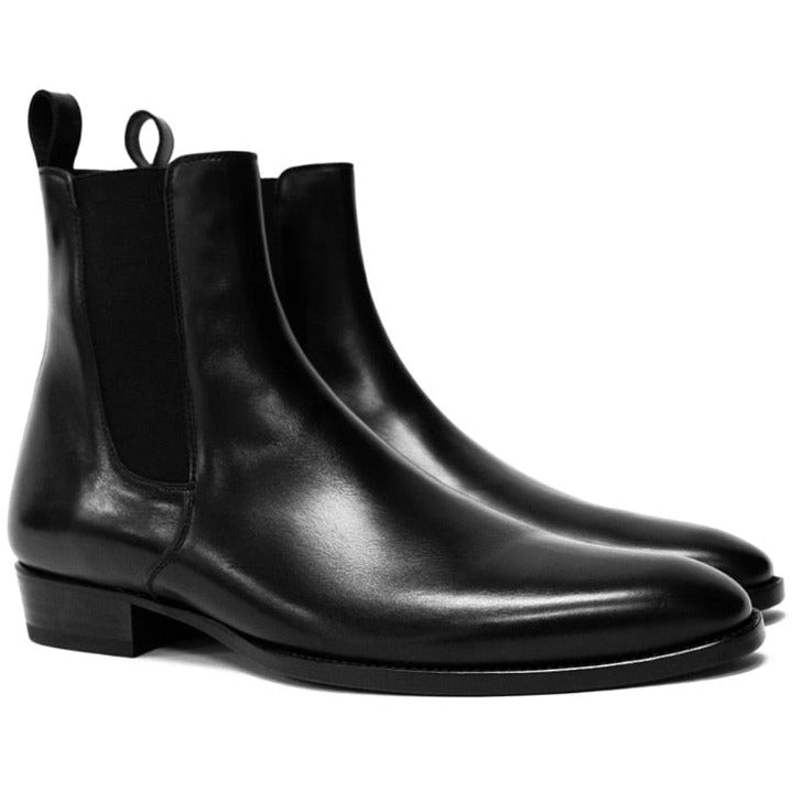 Men Chelsea Boots Premium Men Ankle Boot Male Vintage Classic Dress Shoes Black Brown Business Handmade Men Shoes - KME means the very best