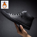 Load image into Gallery viewer, Men&#39;s Sneakers High-Top Leather Outdoor Casual Shoes Breathable Non-slip Men Teens Walking Shoes - KME means the very best
