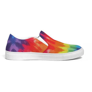 Mens Sneakers, Multicolor Tie-Dye Low Top Canvas Slip-On Sports Shoes - WIY475 - KME means the very best