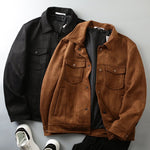 Load image into Gallery viewer, Men&#39;s Suede Jacket - KME means the very best
