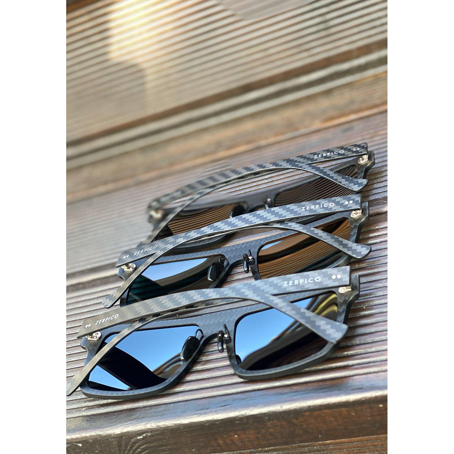 Men's Sunglasses Fibrous V4 Square - Carbon Fiber Sunglasses - KME means the very best