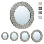 Load image into Gallery viewer, Mirror Wicker Rattan Hallway Bathroom Home Décor Multi Sizes - vidaXL 1/3x - KME means the very best
