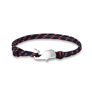 MKENDN Navy style Whale Tail Anchor Bracelet For Men & Women - KME means the very best