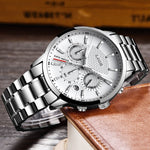 Load image into Gallery viewer, Multifunctional Men&#39;s Watches LIGE Luxury Casual Quartz Watch Men Sport Waterproof Clock Silver Watches Relogio Masculino - KME means the very best

