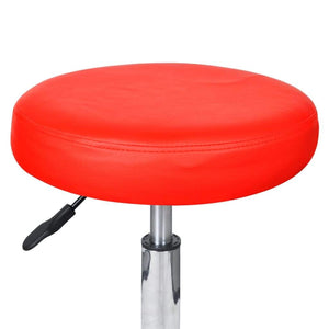Office Stool Faux Leather Desk Swivel Computer Seating Multi Colors - KME means the very best