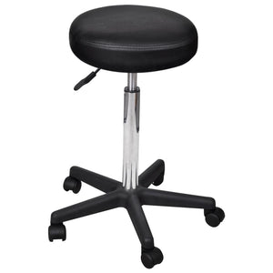 Office Stool Faux Leather Desk Swivel Computer Seating Multi Colors - KME means the very best