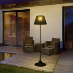 Load image into Gallery viewer, Perforated Solar-Powered Outdoor Floor Lamp - KME means the very best
