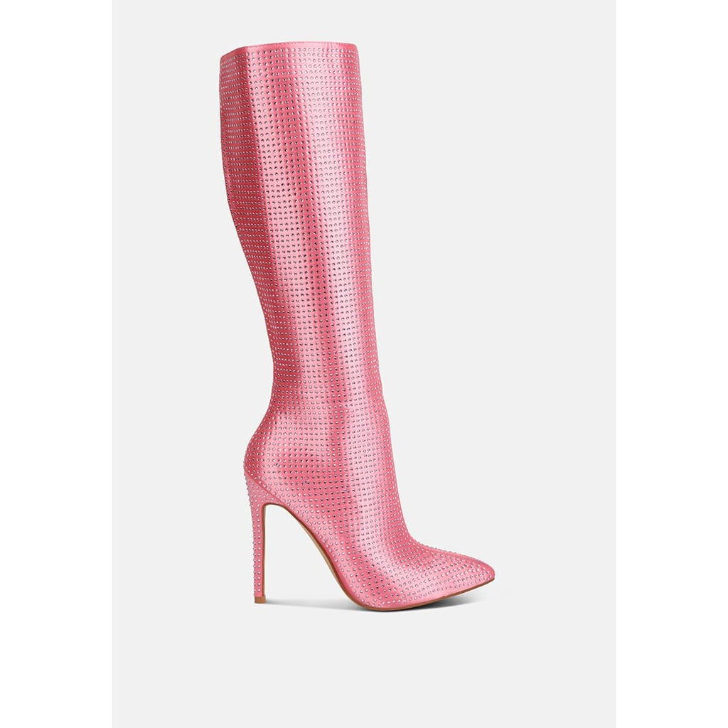 Pipette Diamante Set High Heeled Calf Boot - KME means the very best