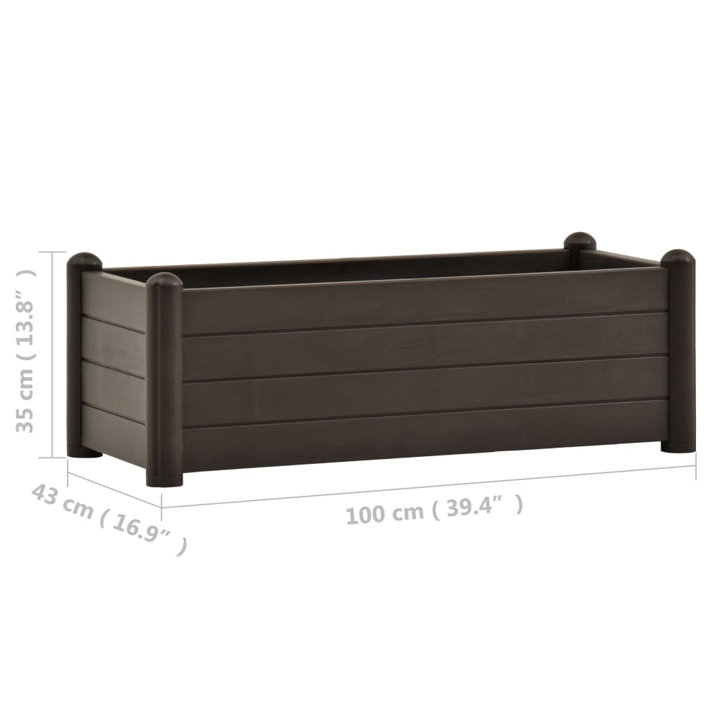 Planter Flower Box Raised Flower Bed Outdoor Planter for Patio Lawn-vidaXL - KME means the very best
