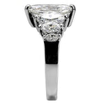 Load image into Gallery viewer, Radiant Clear CZ Stainless Steel Ring: Timeless Glamour for Everyday Elegance - Fast Shipping - KME means the very best
