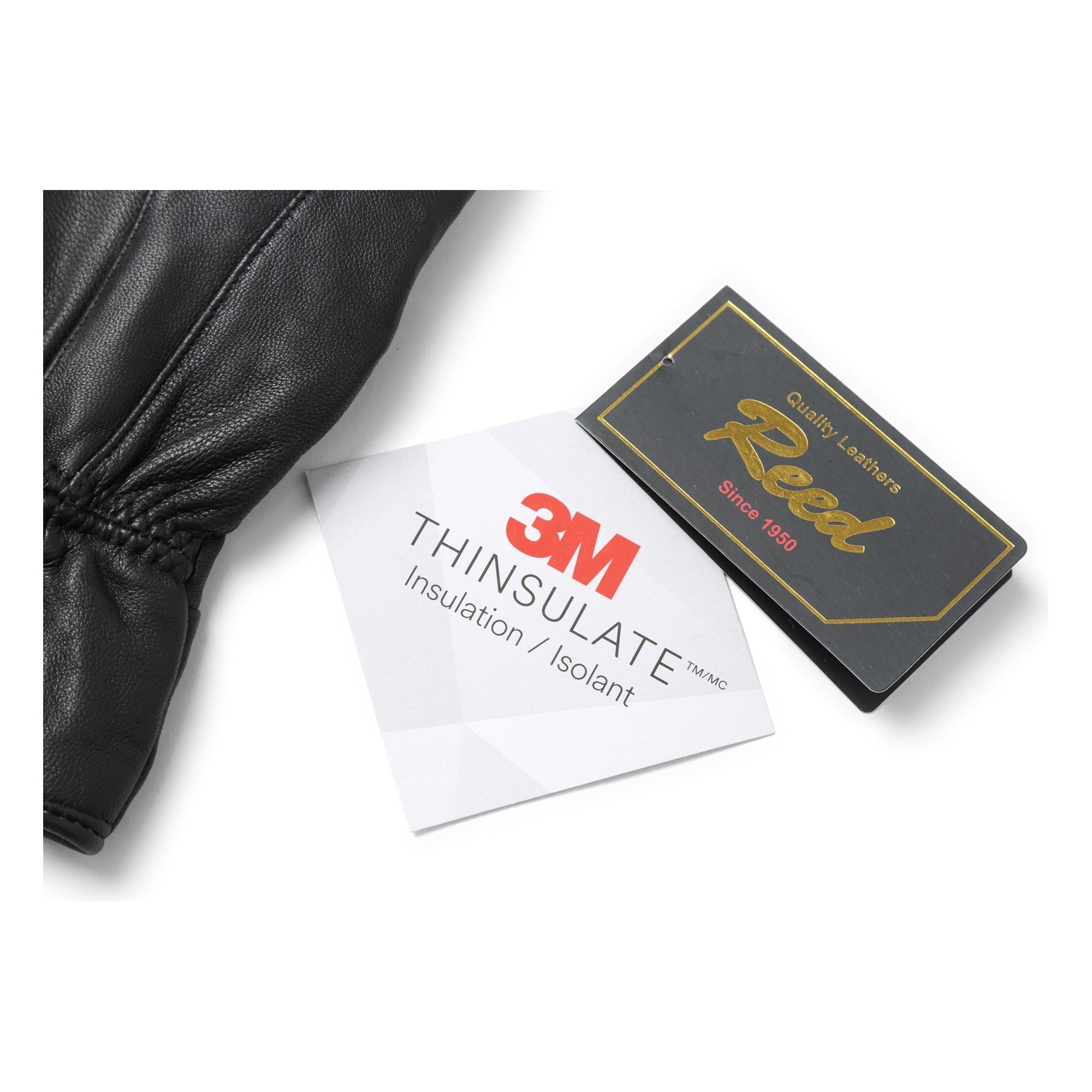 Reed Men's Genuine Leather Warm Lined Driving Gloves - Touchscreen Texting Compatible - Imported - KME means the very best