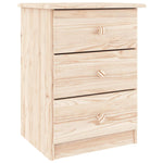 Load image into Gallery viewer, Rustic Solid Pine Wood Bedside Cabinet with 3 Drawers - Stylish &amp; Durable Storage Solution - KME means the very best
