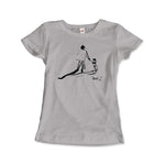 Load image into Gallery viewer, Salvador Dali Sketch, Childhood With Father Riding a Bike 1971 T-Shirt - KME means the very best
