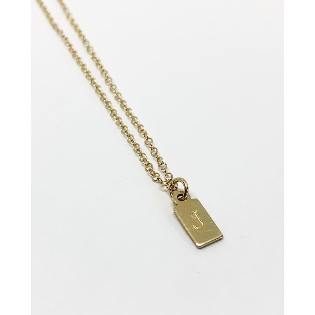Signature Elegance: Personalized Initial Tag Necklace for Timeless Sophistication - KME means the very best