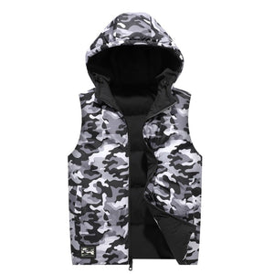 Sleeveless Padded Vest For Couple's Camouflage Autumn and Winter Jacket - KME means the very best