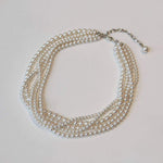 Load image into Gallery viewer, Sophisticated Bold White Pearl Necklace - KME means the very best
