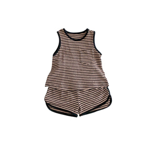 Spring Baby Kids Unisex Top Sleeveless Vest And Shorts Clothing Set - KME means the very best