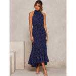 Load image into Gallery viewer, Summer Dress Polka Dots Sexy Halter Strapless Sundress For Women - KME means the very best
