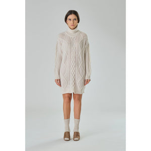 Sweater Vestito a trecce in Lana Merino - Catia - KME means the very best