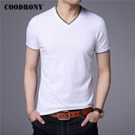 Load image into Gallery viewer, T Shirt Men Cotton V-Neck Short Sleeve Casual Tee - KME means the very best
