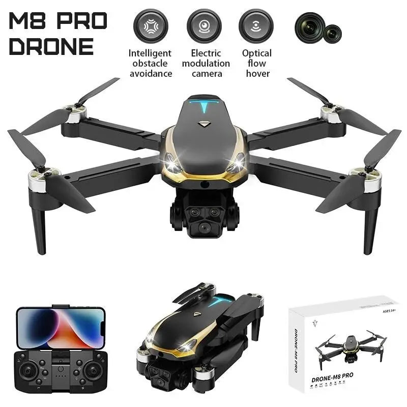 TESLA Drone M8 8K HD Professional Aerial Photography UAV - Obstacle Evading Helicopter Camera - KME means the very best