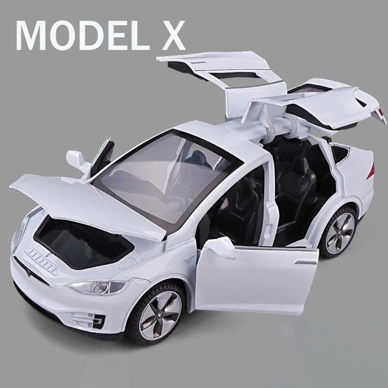 Tesla MODEL X MODEL 3 MODEL S MODEL Y Alloy Car & Truck Model Diecasts Toy Car Sounds and Light Kid Model Toy Cars and Trucks 1:32 - MUWANZHI - KME means the very best