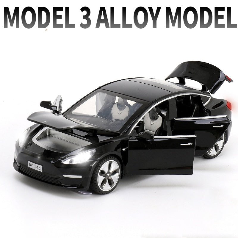 Tesla MODEL X MODEL 3 MODEL S MODEL Y Alloy Car & Truck Model Diecasts Toy Car Sounds and Light Kid Model Toy Cars and Trucks 1:32 - MUWANZHI - KME means the very best