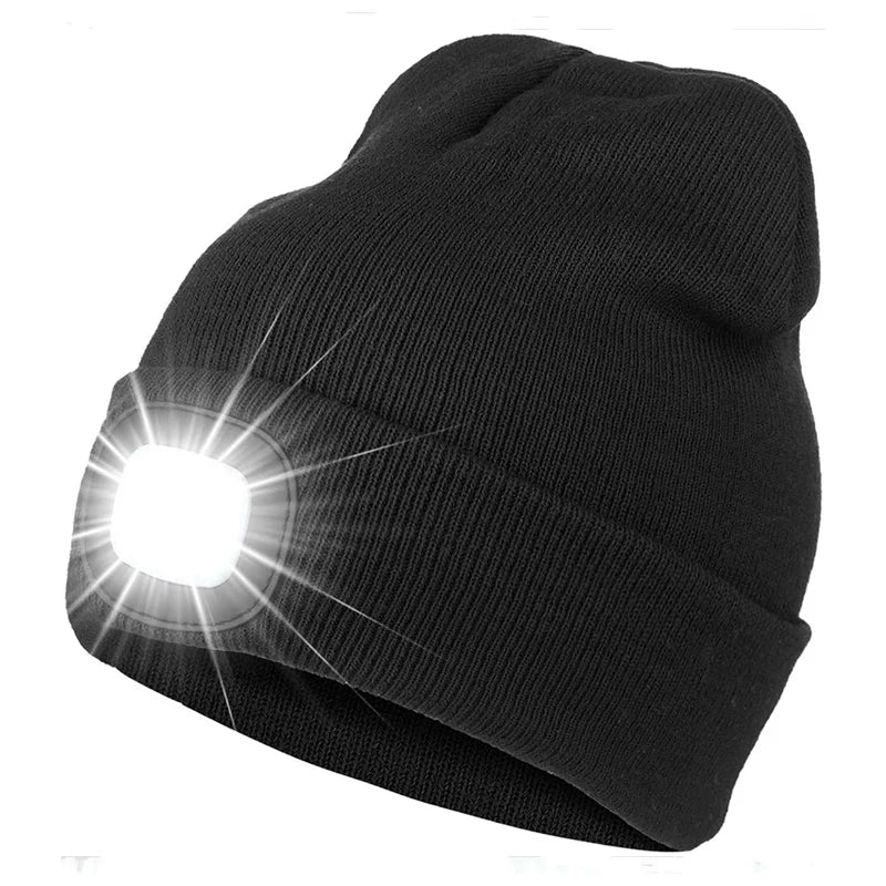 The Very Best LED Light Knitted Hat - Night Sports Beanie | Warm, Windproof, Stylish - KME means the very best
