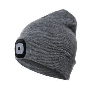 The Very Best LED Light Knitted Hat - Night Sports Beanie | Warm, Windproof, Stylish - KME means the very best