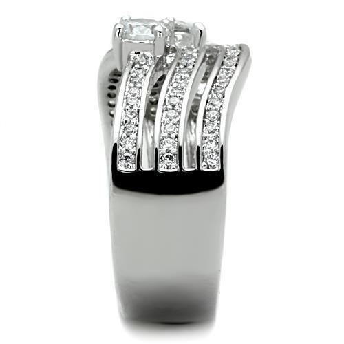 Timeless Clear CZ Stainless Steel Ring: Effortless Elegance for Everyday Glamour - Fast Shipping Included - KME means the very best