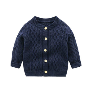 Toddler Boys Cardigan Sweater Fashion Children Coat Casual Spring Baby School Outfits Kids Sweater Infant Clothes Outerwear 0-24M - KME means the very best