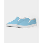 Load image into Gallery viewer, Uniquely You Womens Sneakers - Light Blue Low Top Slip-On Canvas Shoes - KME means the very best
