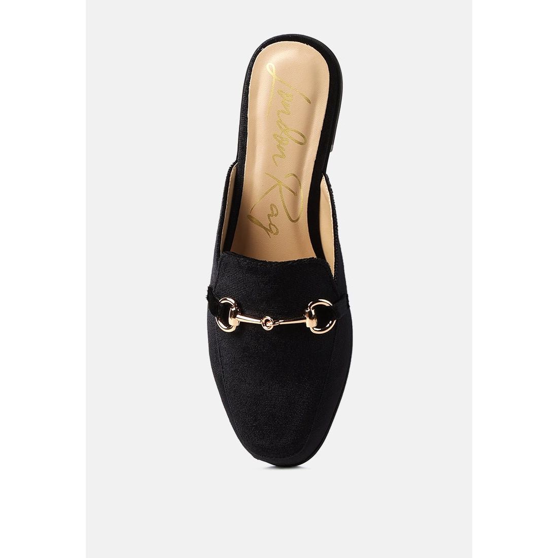 Velvet Buckled Flat Mules Slippers For Women - KME means the very best