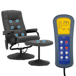 Load image into Gallery viewer, vidaXL Massage Chair Accent Massage Recliner Armchair with Footrest Fabric - KME means the very best
