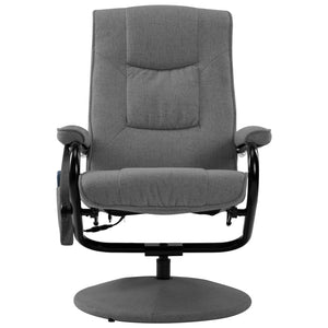 vidaXL Massage Chair Accent Massage Recliner Armchair with Footrest Fabric - KME means the very best