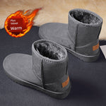 Load image into Gallery viewer, Warm and Stylish Men&#39;s Winter Snow Boots - KME Fleece Lined Padded Cotton Padded Shoes - KME means the very best
