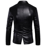 Load image into Gallery viewer, Winter Men&#39;s Leather Jackets - England Style Vegan Leather Blazers for a Warm and Stylish Season - KME means the very best
