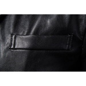 Winter Men's Leather Jackets - England Style Vegan Leather Blazers for a Warm and Stylish Season - KME means the very best