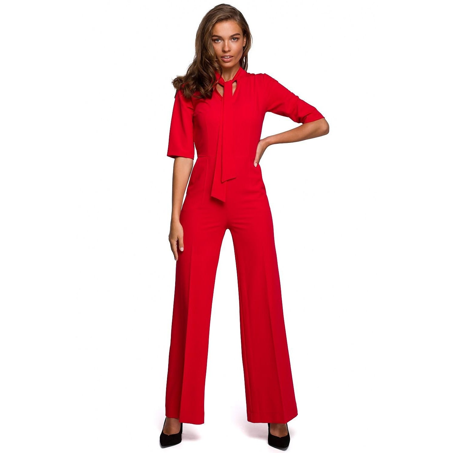 Women Red Jumpsuit - KME means the very best